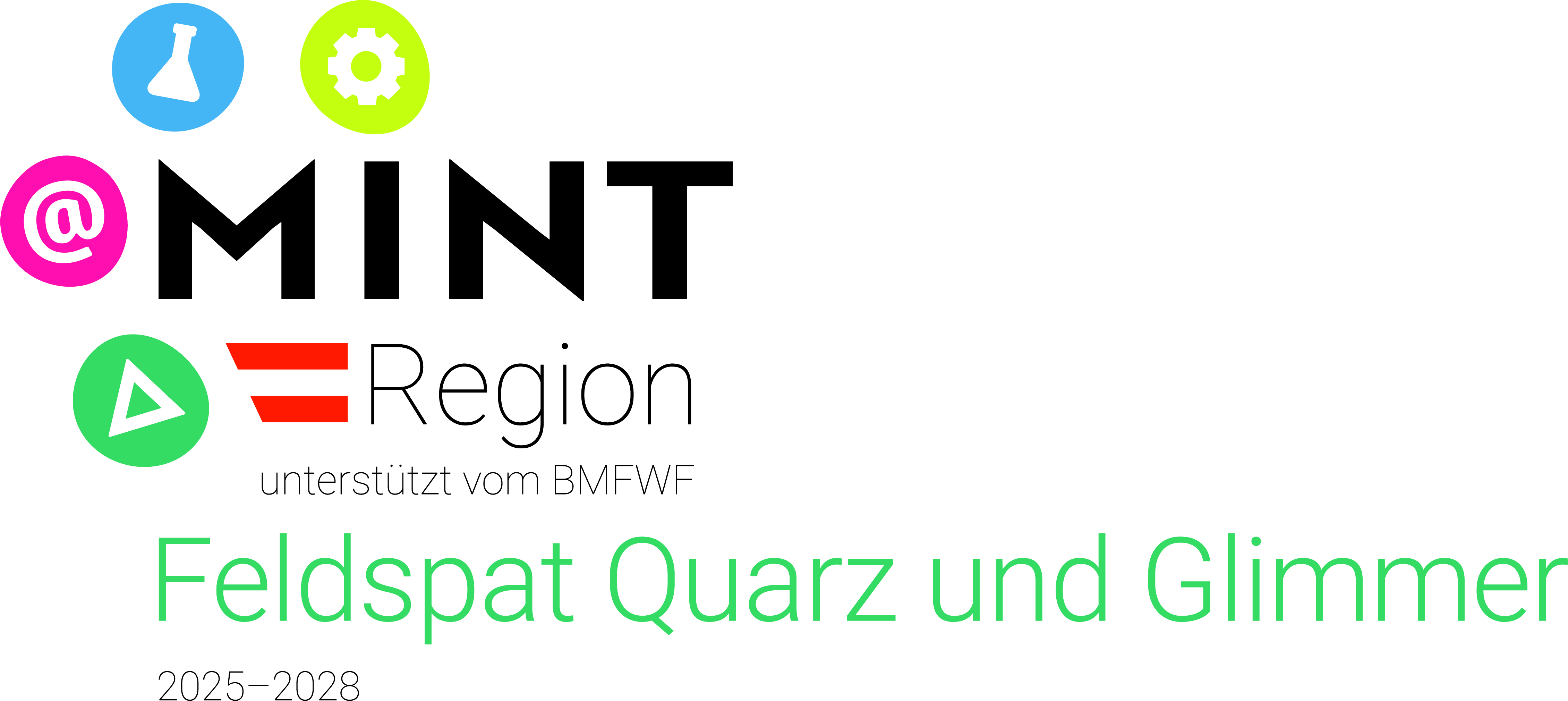 Logo Feldspat, Quarz und Glimmer