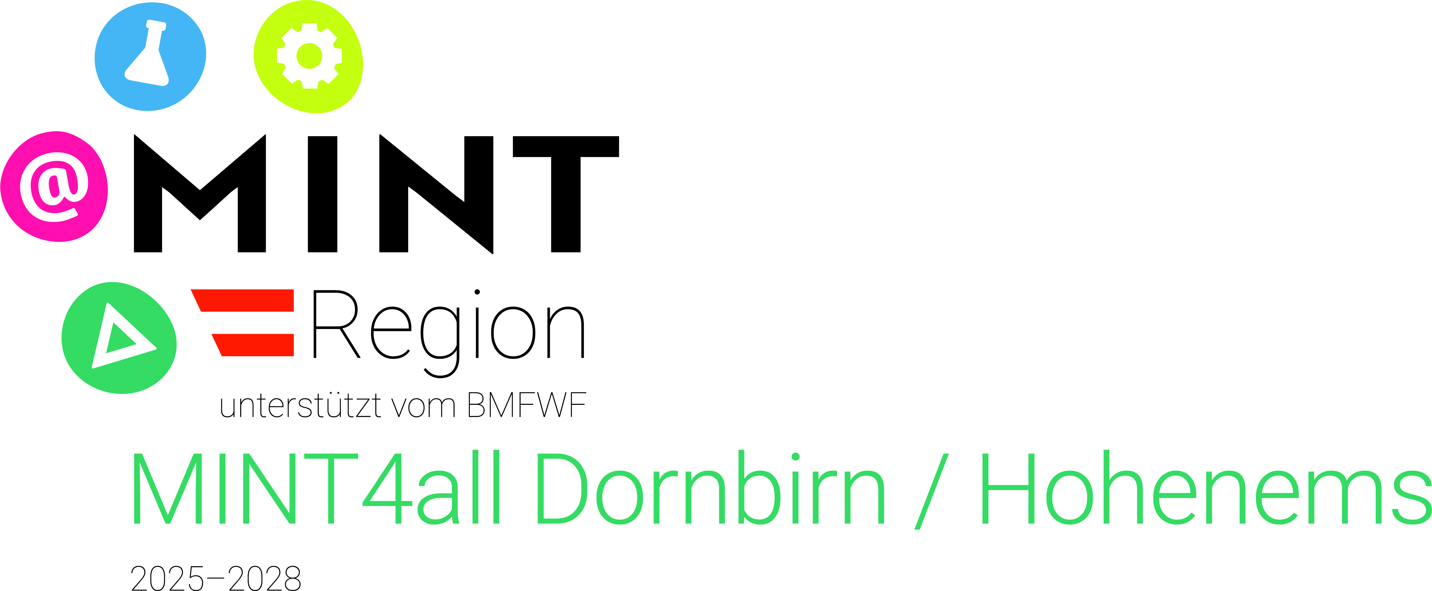 Logo MINT-Region „MINT 4all“ Dornbirn/Hohenems